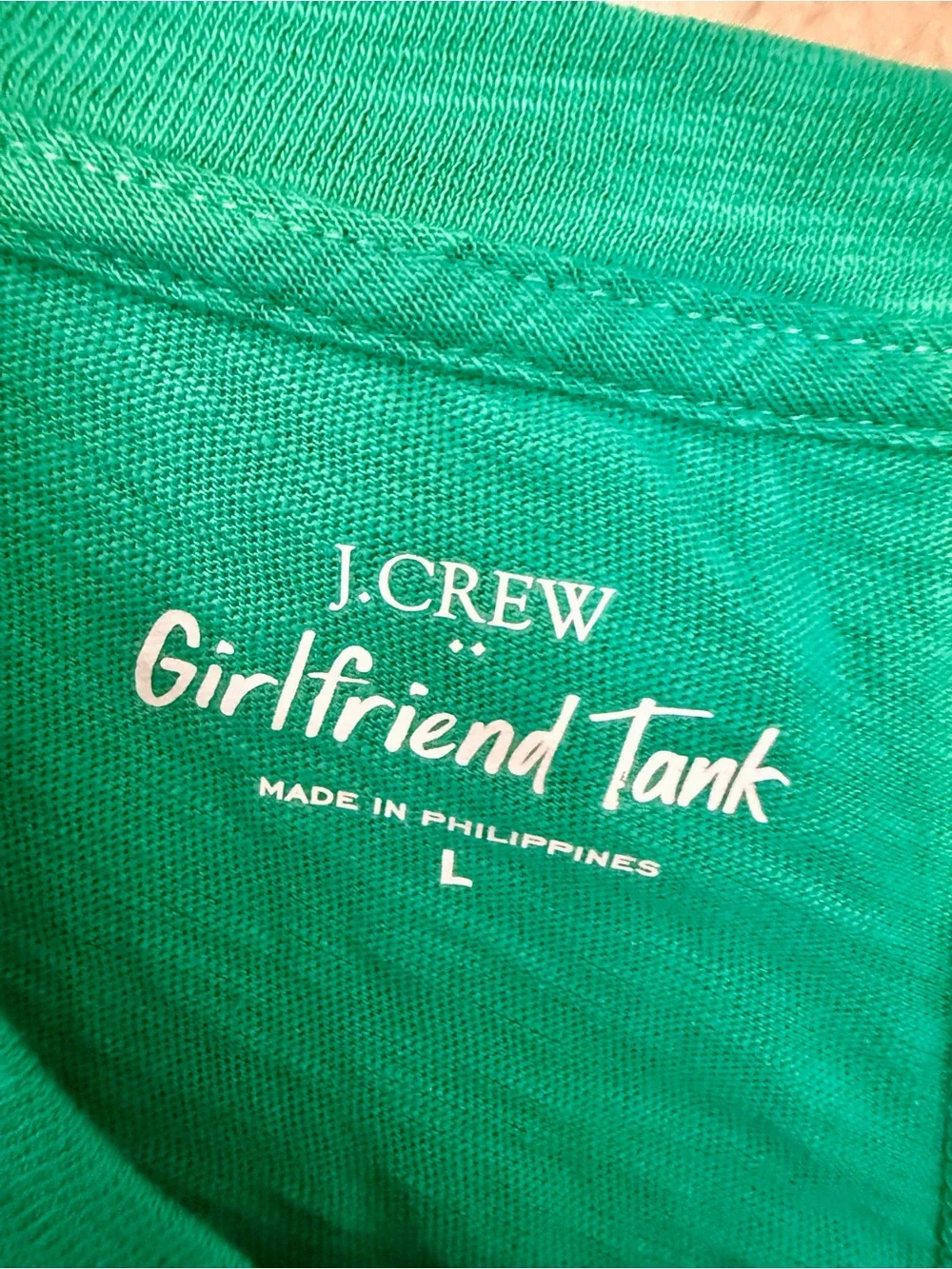 J. Crew Bright Green Sleeveless Tank Top - Picture 5 of 7